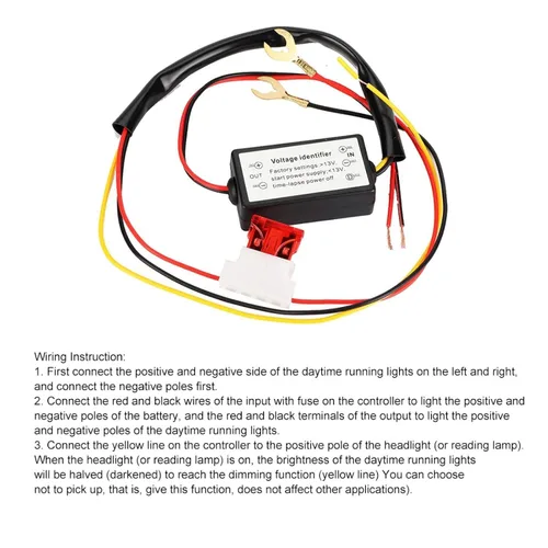 Vista 4 de Controlador DRL 12-18V Auto Car LED Daytime Running Light Controlador LED On/Off Luz antiniebla Interruptor Controlador Accesorios de coche