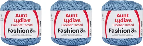 Vista 18 de Aunt Lydia Classic Crochet - 3 unidades de 350y/1,049.9 ft - Natural
