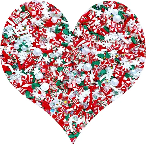 Vista 48 de Chispitas Falsas Chispitas Falsas de Navidad Chispitas Falsas de Caramelo Chispitas de Arcilla Polimérica Chispitas Poliméricas Rebanadas de Arcilla