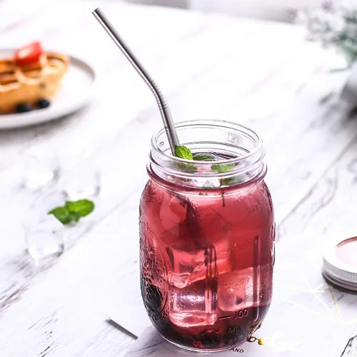 Vista 6 de Bent - Juego de 10 popotes de acero inoxidable, reutilizables, 10.5 pulgadas de largo y 0.24 pulgadas de diámetro para vaso de 30 onzas y vaso de 20