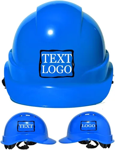 YOWESHOP Casco de seguridad personalizado para construcción Casco de trabajo de seguridad con suspensión de trinquete ajustable de ala completa con
