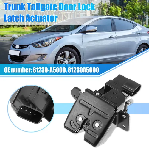 Vista 2 de X AUTOHAUX Actuador de Bloqueo de Pestillo de Maletero Trasero para Hyundai Elantra GT 2013-2017 81230-A5000 Motor de Actuador de Bloqueo de Puerta