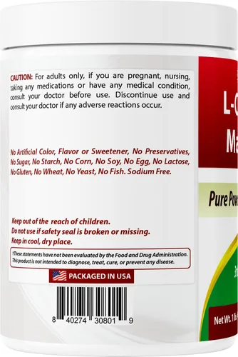 Vista 7 de Best Naturals L-Citrulina Malato 2:1 Polvo 1 Lb