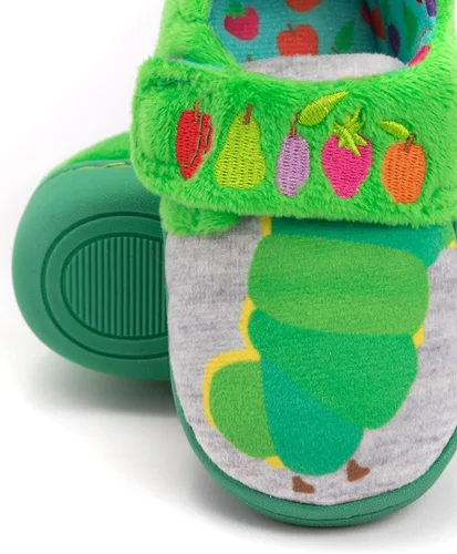 Vista 5 de Eric Carle Pantuflas The Very Hungry Caterpillar para niños y niñas pequeñas