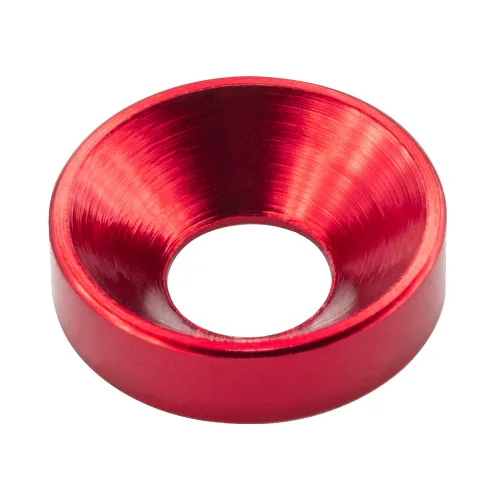 Vista 31 de [60 piezas] Arandelas avellanadas de acabado M3, aleación de aluminio anodizado, arandelas de cabeza/juntas/arandelas de copa para tornillo Negro