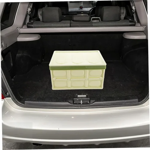 Vista 8 de Organizador de maletero de automóvil, contenedor de almacenamiento plegable para capacidad de vehículo, accesorios de automóvil para SUV y minivan