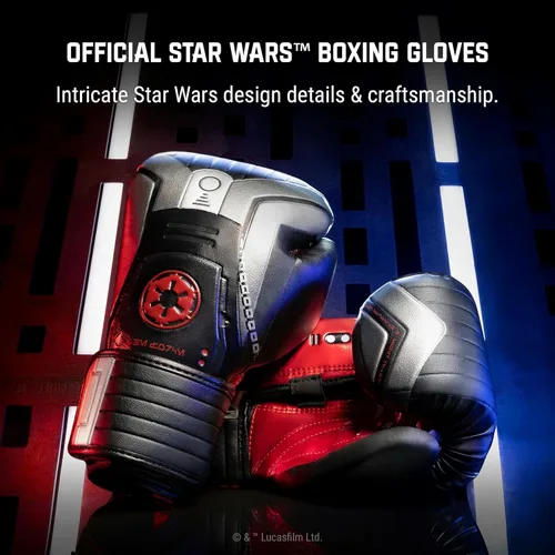 Vista 3 de Hayabusa Star Wars(TM) Galaxy - Guantes de boxeo para hombre y mujer, Sith, 16 onzas