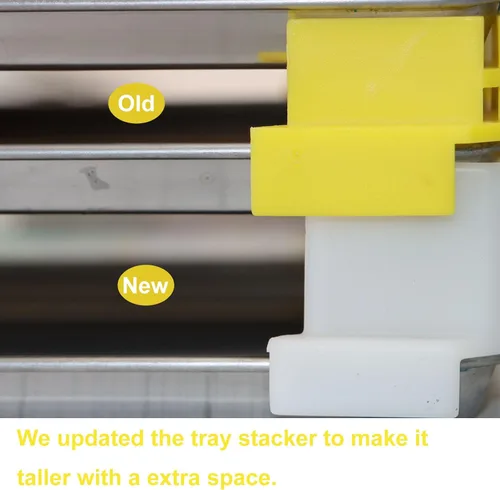 Vista 4 de PIAOLGYI Apilador de bandejas altas de 12 piezas para secadora de congelación derecha de cosecha, accesorios compatibles con bandejas derecha