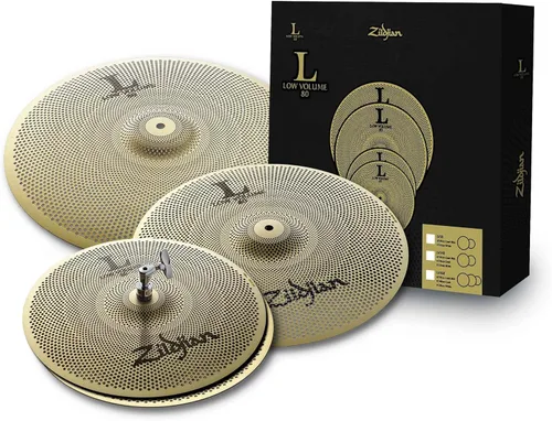 Vista 57 de Zildjian LV468 L80 Juego de platillos de bajo volumen con bolsa para platillo, baquetas y paño de pulido Austin Bazaar