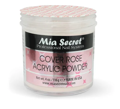 Vista 5 de Mia Secret CUBIERTA ROSE ACRÍLICO POLVO 4oz
