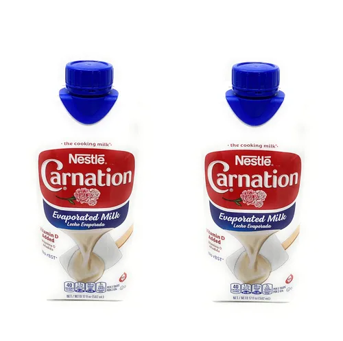 Nestle Carnation Leche evaporada Vitamina D 17oz - Paquete de 2