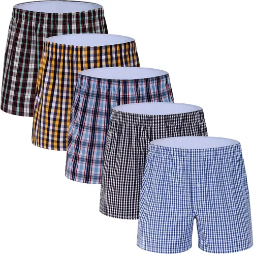 M MOACC Boxers for Men - Men's 100% Cotton Boxer Briefs Underwear Premium Quality Shorts