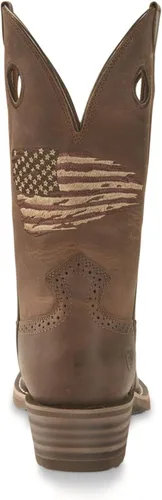 Vista 5 de Ariat Heritage Roughstock - Botas de trabajo de cuero con punta cuadrada para hombre