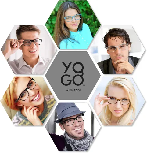 Vista 3 de Yogo Vision Reading Blue Light Blocking Glasses for Men Women Eyeglasses Frame Anti Eyestrain Reading Computer Glasses 5 Pack