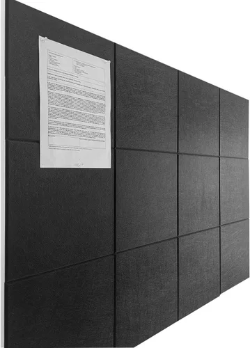 Vista 17 de Tablero de anuncios verde Gran alternativa a los tableros de corcho para paredes Tablero de corcho de fieltro para oficina, hogar y aula
