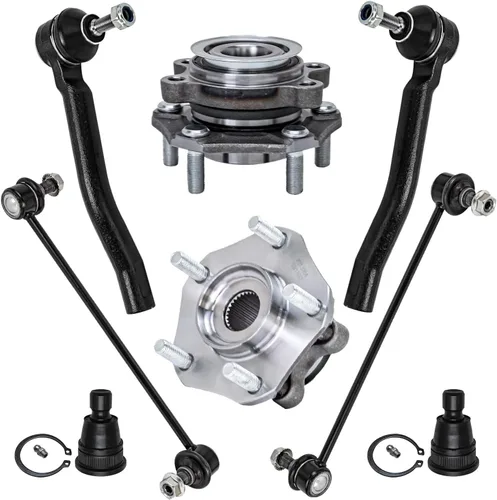 Vista 596 de Detroit Axle - Kit de cubos de rodamiento de rueda delantera de 6 piezas para Dodge Dart 2013-2016, Chrysler 200 2015-2017, 2 cojinetes de rueda