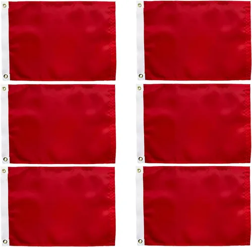 Vista 18 de Bandera negra sólida en blanco personalizable de 12 x 18 pulgadas, haz tu propia pancarta personalizada para decorar nailon resistente al aire