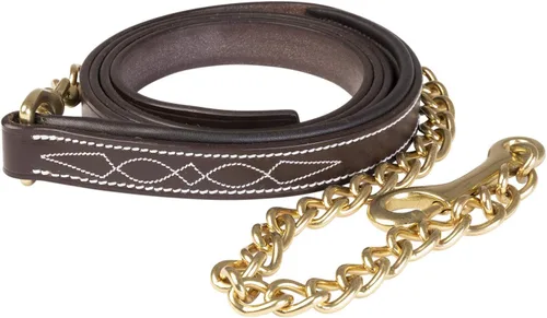 Vista 2 de Huntley Equestrian Correa de cuero con cadena (costura elegante, acolchada)