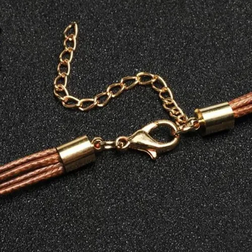 Vista 5 de Collar con colgante de plumas y hojas de estilo bohemio, accesorios de moda para mujer