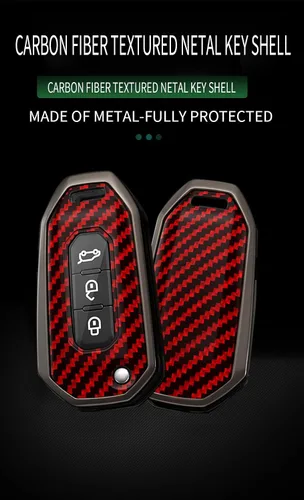 Vista 2 de ontto Funda plegable para llave de automóvil compatible con Ford Territory 2020-2023 EV/Accesorios de titanio, protector de llave antiarañazos