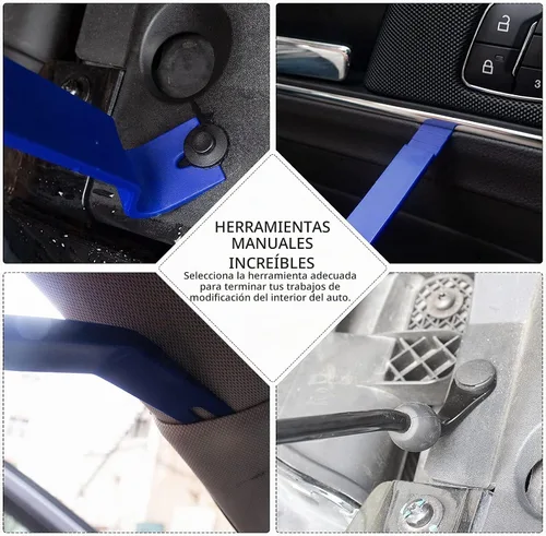 Vista 8 de Kit de herramientas de extracción de moldura automática, 15 piezas, herramientas de extracción de panel de automóvil, kit de ajuste interior, kit