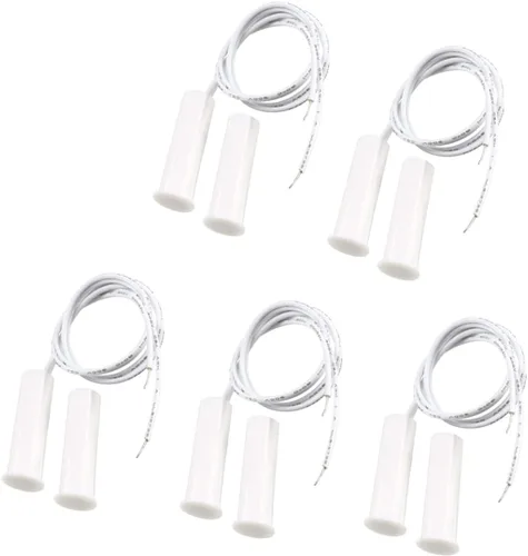 Vista 8 de MC-32 NC - Sensor de contacto para puerta de ventana de seguridad con cable de montaje en superficie, interruptor magnético de lengüeta