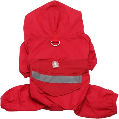 Vista 8 de Mono impermeable de poliéster para exteriores, con capucha para perros pequeños y extrales, de peluche, chihuahua, Shih Tzu, Yorkshire Terriers