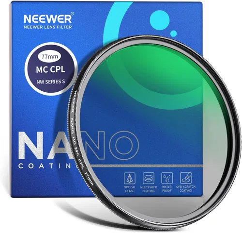 Vista 35 de NEEWER Filtro polarizador circular MC CPL de 1.693 in con nano multiresistente 24 capas con vidrio óptico HD para lentes, reduce