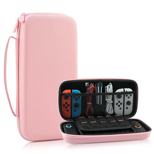 Vista 9 de RHOTALL Hard Protective Carrying Case Compatible with Nintendo Switch 2 2025,Travel Storage Bag Holds Switch 2 Console,10 Games, Power Adpater