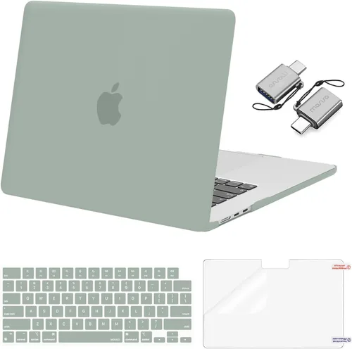 MOSISO Compatible con MacBook Air de 15 pulgadas M5 2026 M4 2025 M3 M2 2024 2023 A3448 A3241 A3114 A2941, carcasa dura, cubierta de teclado y