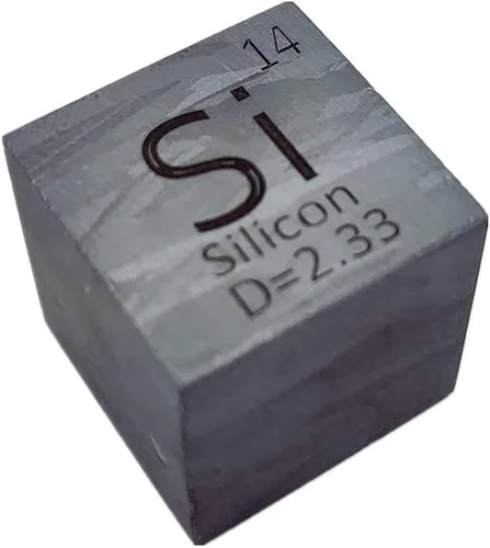Vista 55 de Cubo de Antimonio Sb 99.99% Elemento Puro de 10mm de Densidad para Colección de Elementos, Tabla Periódica, Cazador y Más (1 cm, Antimonio)