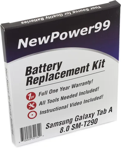 NP99sp NewPower99 - Kit de reemplazo de batería para Samsung Galaxy Tab A 8.0 SM-T290 con herramientas, instrucciones en video, batería de larga
