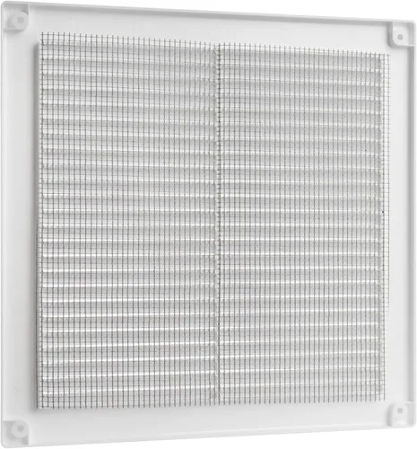 Vista 8 de Vent Systems 8 x 8 pulgadas (dimensiones de apertura) Paquete de 10 Cubierta de ventilación de plástico blanco Soffit Rejilla de ventilación