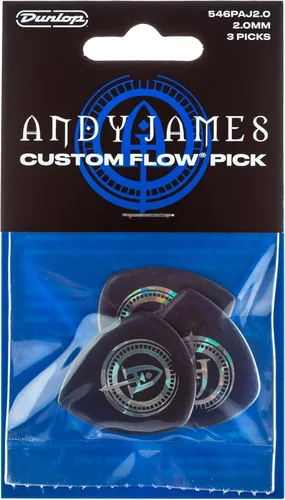 Vista 4 de Dunlop Andy Andy James Flow® Jumbo Pick 2.0MM - Paquete de 3