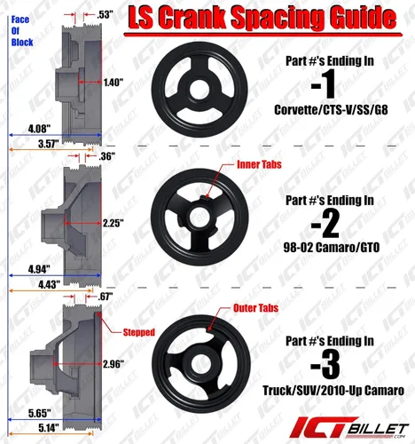 Vista 4 de LS Truck - Soporte de reubicación Turbo LSX para alternador y tensor de correa (utiliza LS1 WP)