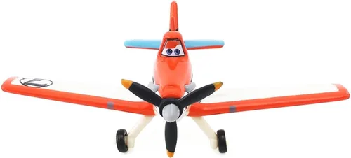 Vista 4 de Aviones Bomberos y Rescate: N.º 7 Dusty Crophopper 1:55 Modelo de Aviones de Diecast de Metal Juguetes Educativos