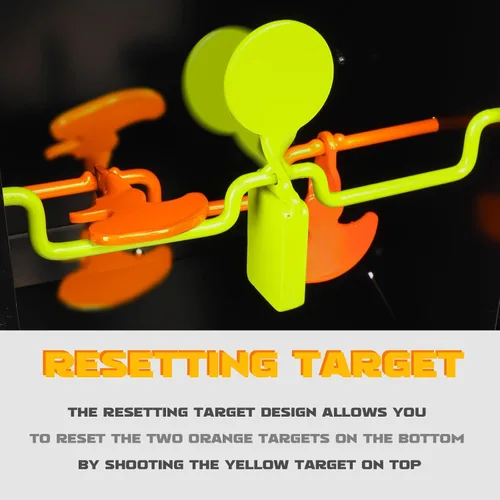 Vista 4 de Highwild BB Trap - Objetivo de reajuste del colector de pellets (solo Airgun) con 10 objetivos de papel de 7 x 9 pulgadas y 3 blancos giratorios