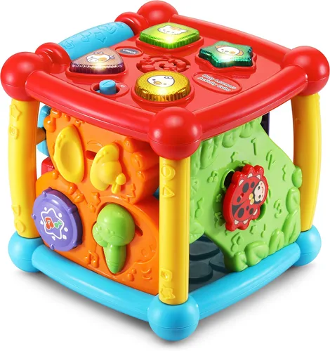 Vista 5 de Cubo de actividades VTech Busy Learners, morado, exclusivo en línea