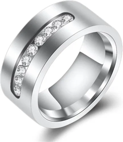 Vista 8 de Clearance - Anillos de pareja 2 en 1 para mujer, anillos de diamante vintage para boda, compromiso, chapado en oro, anillo de circonita incrustada
