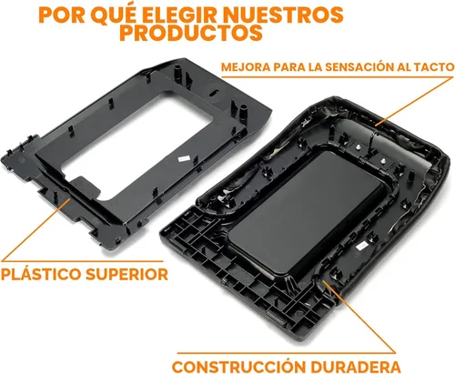 Vista 8 de ECOTRIC Tapa de apoyabrazos para consola central compatible con 1999-2007 Chevy Silverado Tahoe Avalanche Suburban GMC Sierra Yukon Escalade