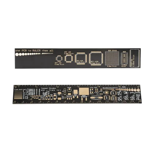 Vista 4 de Regla multifuncional de PCB de 6 pulgadas, regla de placa de circuito impreso de 5.9 in, medidor de ángulo, dispositivos, tablas espaciadoras