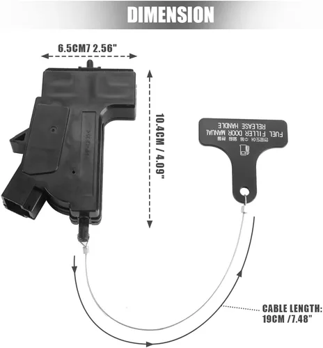 Vista 7 de Actuador de bloqueo de puerta de combustible 81590-2T000 compatible para Hyundai Sonata 2015-2019 para Kia Optima 2011-2020
