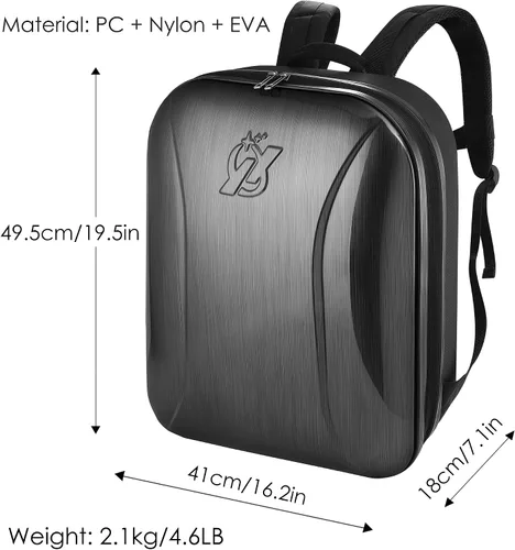 Vista 3 de Estuche rígido profesional para DJI FPV Combo Dron, impermeable, a prueba de golpes, para DJI FPV Fly More Kit Dron (mochila de dron FPV)