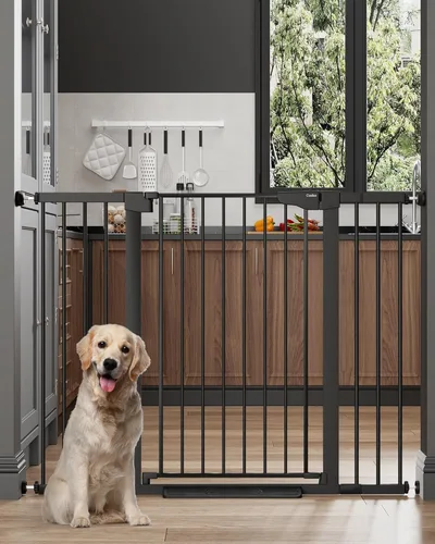 Vista 33 de Cumbor Puerta de bebé extra alta de 36 pulgadas para escaleras, puerta para perros de 29.7-40.6 pulgadas de ancho para puertas, puertas de mascotas