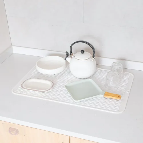 Vista 994 de MicoYang Alfombrilla de Silicona para Secar Platos de Múltiples Usos, Fácil de Limpiar, Ecológica, Alfombrilla de Silicona Resistente al Calor