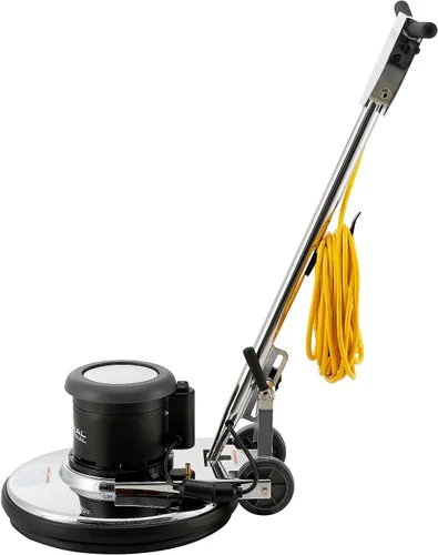 Vista 2 de Global Industrial Máquina de piso de doble velocidad con cable, ancho de limpieza de 20 pulgadas, construcción de acero inoxidable duradera, motor