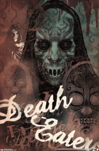 Vista 12 de Trends International Póster de pared de The Wizarding World: Harry Potter - Mortífagos - Máscaras - 14.725 x 22.375 pulgadas, versión enmarcada