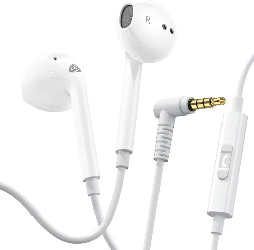 Vista 21 de LUDOS Zenith Wired Earbuds in-Ear Headphones, 5 Year Warranty, Earphones with Microphone, Corded for 3.5mm Jack Ear Buds for iPhone, Samsung