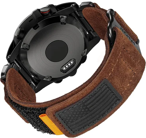 Vista 14 de Compatible con la Correa de Reloj Garmin, Correa Deportiva de Nylon Super Resistente con Diseño de Bucle Tejido, Banda de Reemplazo Dura