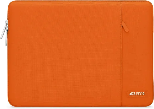 Vista 91 de MOSISO Funda vertical de poliéster con bolsillo para laptop de 13 pulgadas, para computadora MacBook Air M4, M3, M2 y M1 de 2025 a 2018 y Pro M2